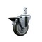 Service Caster 4'' Gray Polyurethane Wheel Swivel 7/8'' Square Stem Caster with Brake SCC-SQ20S414-PPUB-GRY-PLB-78 - alternate 1